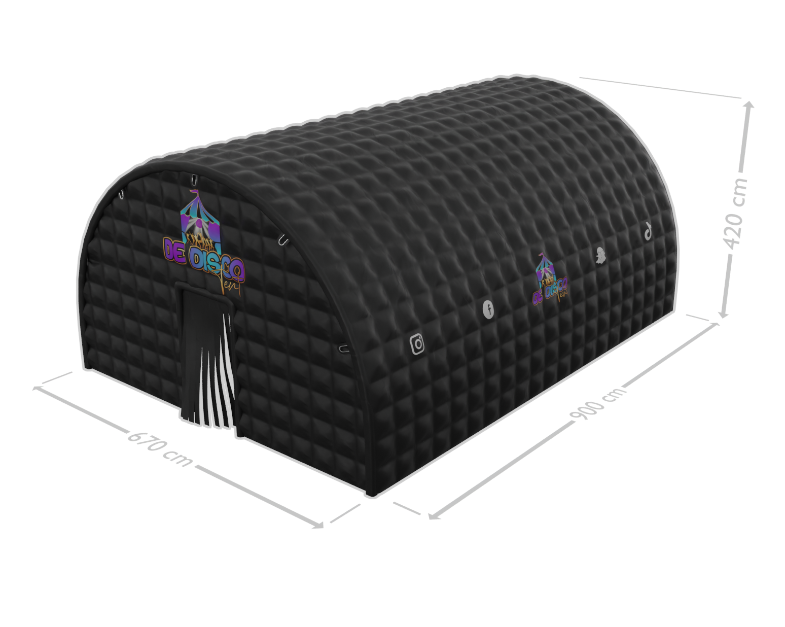 Disco Tent Bunker - discotent voor 100 – 120 personen
